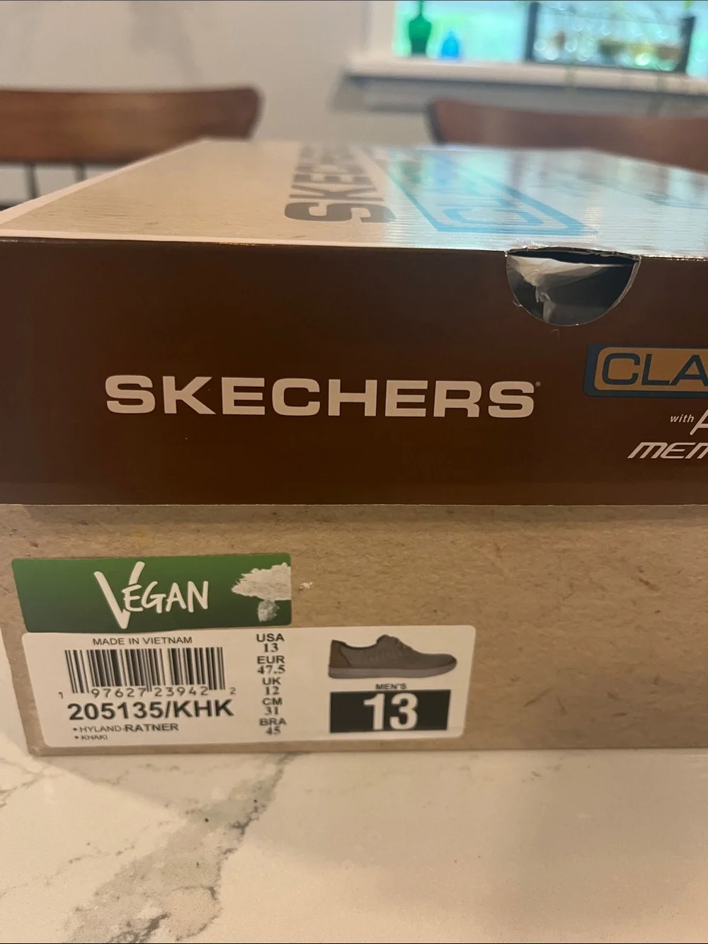 Skechers Classic Fit with Air Cooled Memory Foam Mens  Shoes
